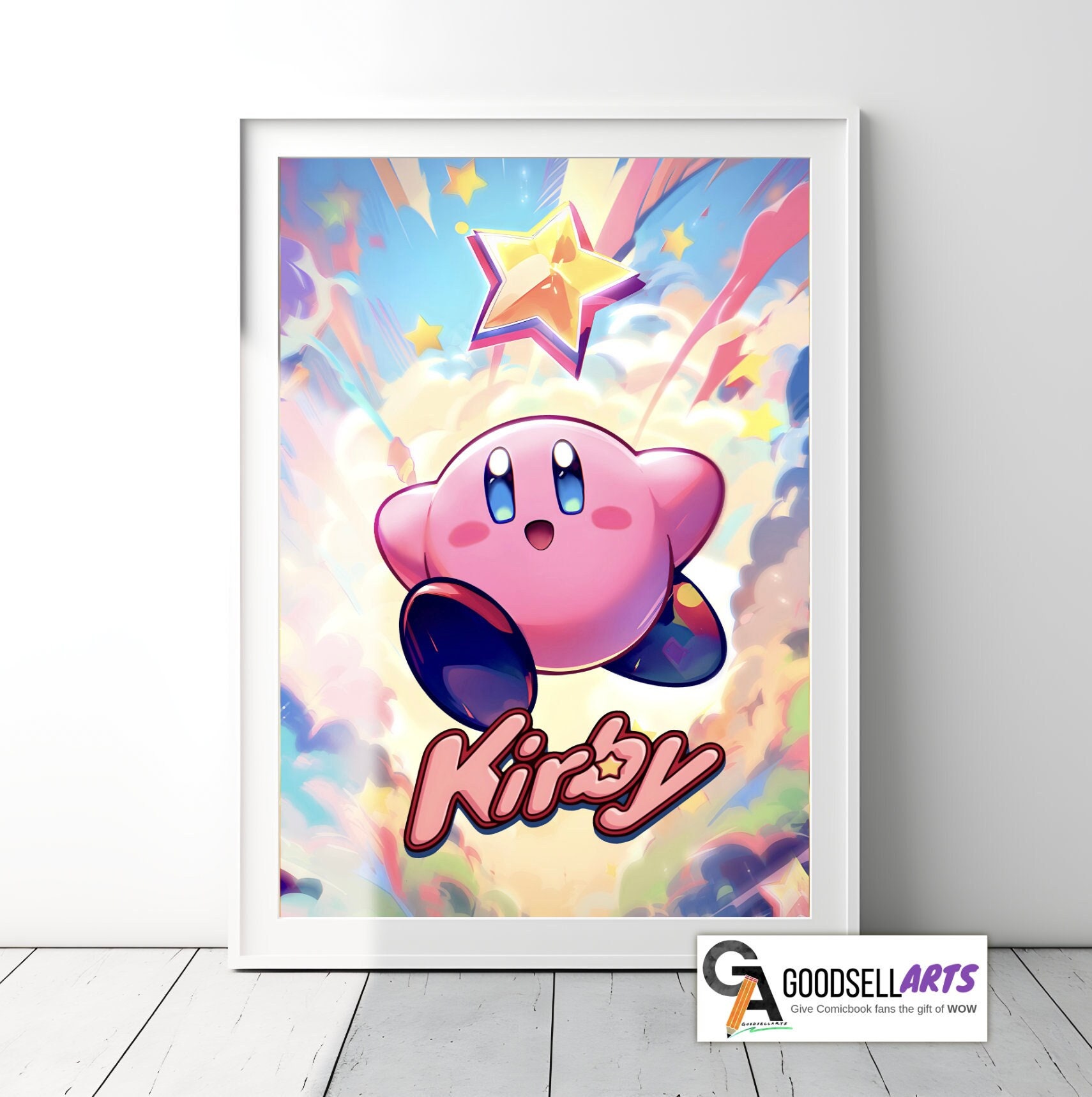 Kirby and Friends Art Print Poster -  Portugal