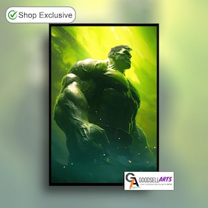 Incredible Hulk Poster | Avengers Hulk Fan Art | Bruce Banner Print | Collectible Hulk Game Room Decor | Avengers Hulk wall art