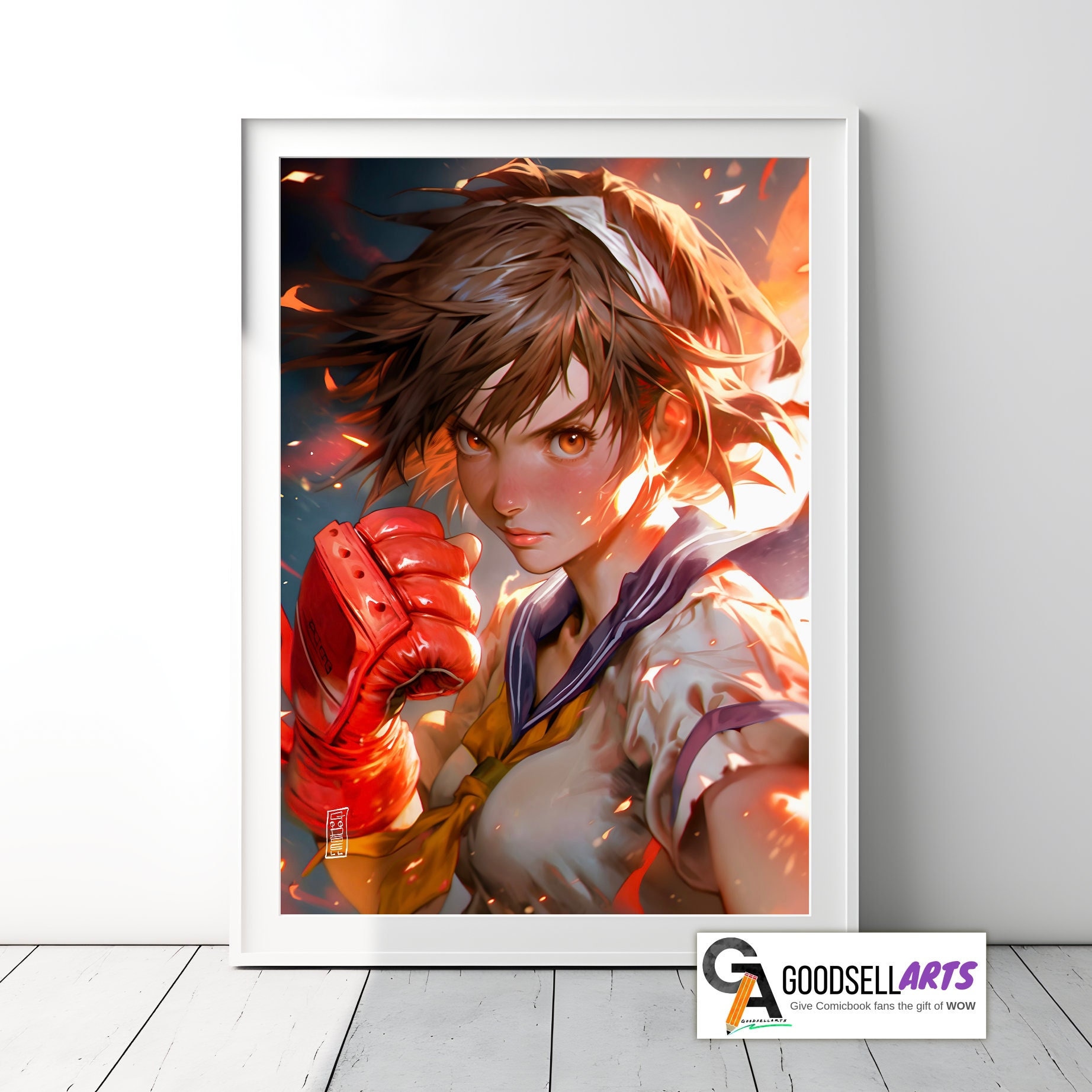 Cammy Street Fighter 2 Canvas Wrap Wall Art Game Room 