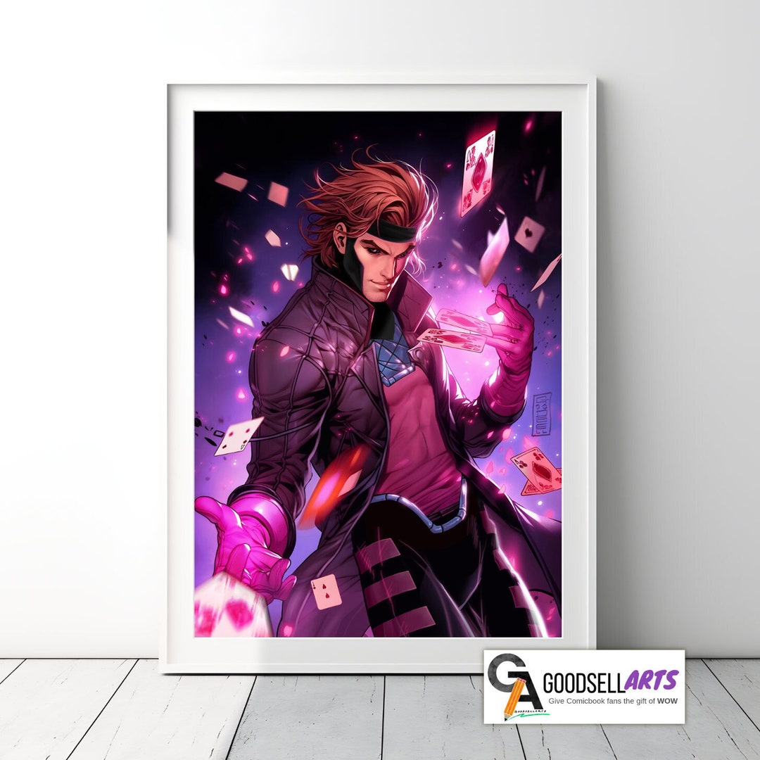 Gambit Poster i Am Not Thief nor Assassin I Am an Xman Marvel Xmen Print Gambit Wall Art