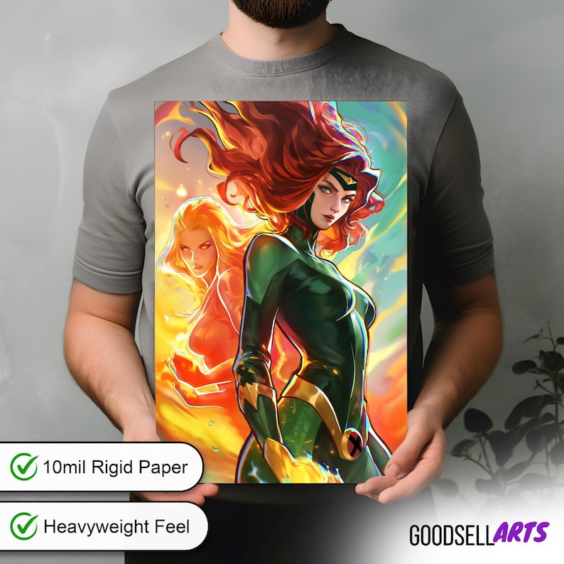 Marvel Rivals Background Gray Marvel Rivals Poster | Phoenix Art Print | Jean Grey X-men Wall Art ...