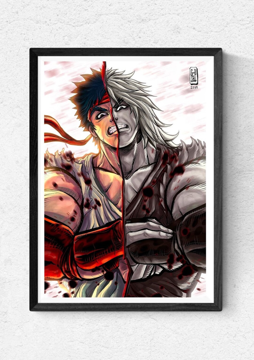 RYU Versus Ken Poster Gift/ Ryu Poster Street Fighter 80s - Etsy RYU Versus Ken Poster Gift/ Ryu Poster Street Fighter 80s - Etsy