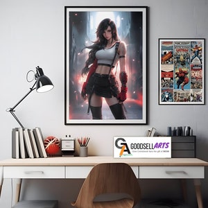 Tifa Final Fantasy Poster FF7 Remake Gaming Decor Gamer Gift Video Game ...