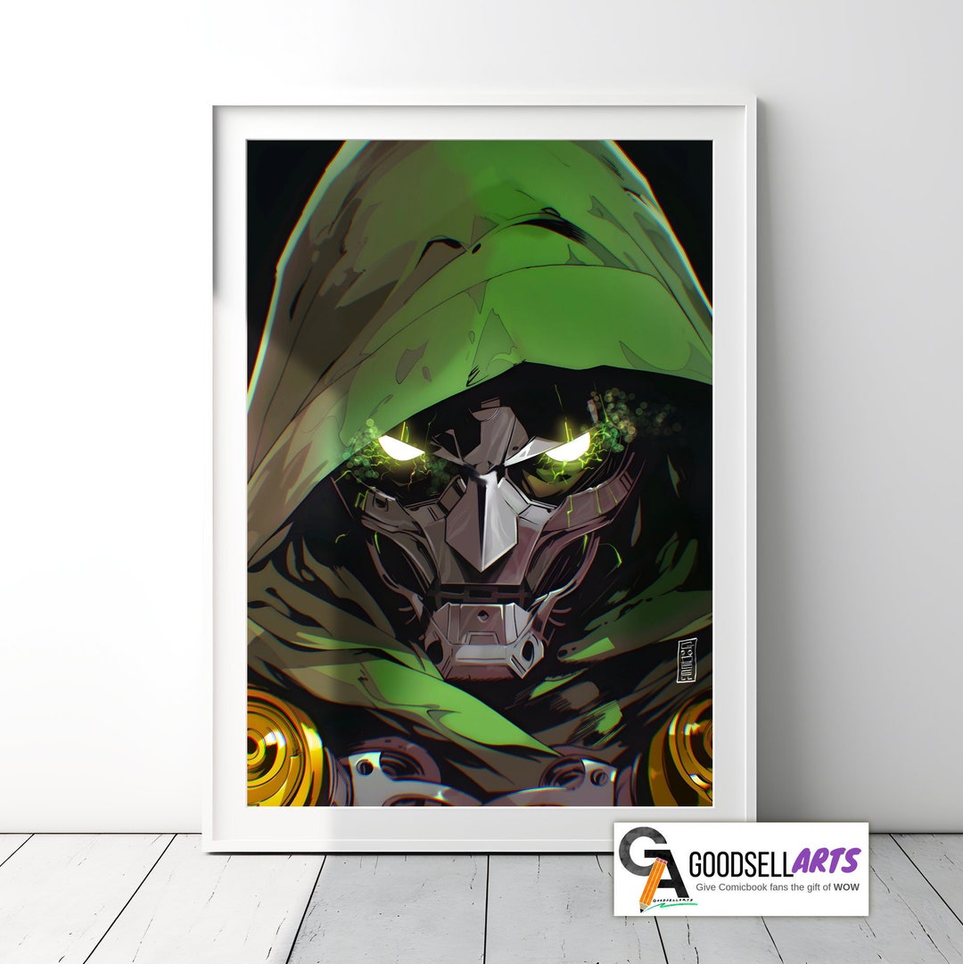 Doctor Doom Poster kneel Before Doom Marvel Art Print Dr. Doom Wall Art ...