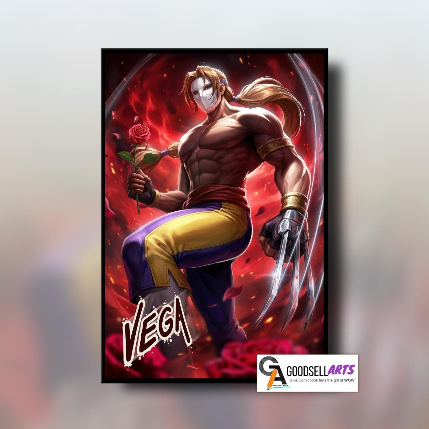 Vega Street Fighter - Etsy, image size:1366x1366