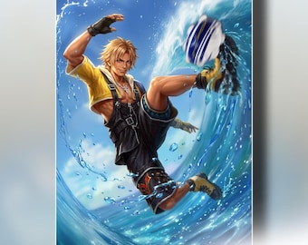 Jecht Final Fantasy X- Limited Edition Fine Art Print -FFX Poster