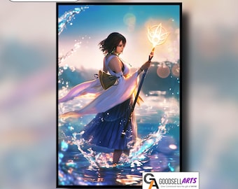 ファイナルファンタジーX ユウナ -ポスター 13x19 - Etsy 日本