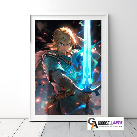 Loz Botw Totk Link Zelda Poster Art Print 11 X 17 