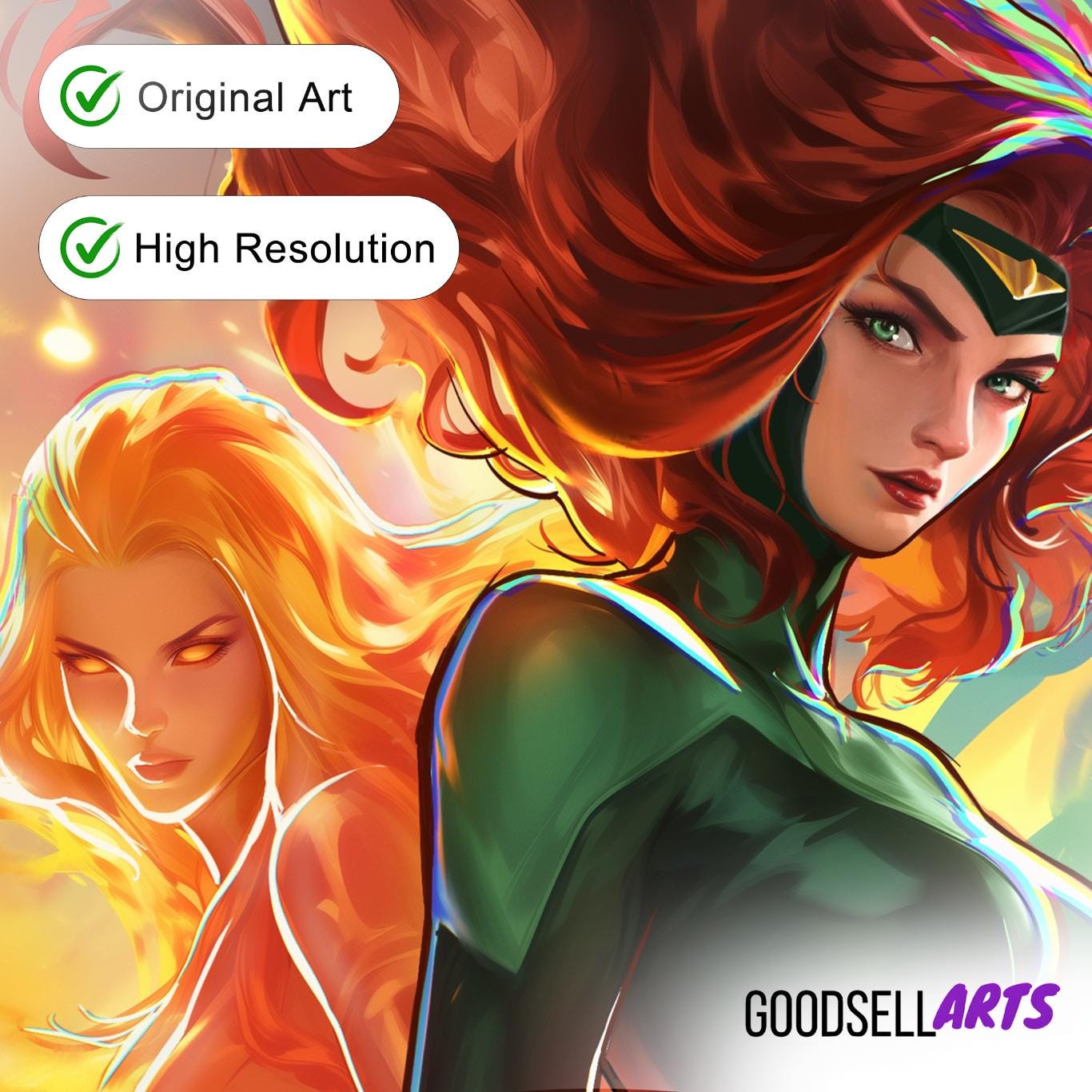 Marvel Rivals Background Gray Jean Grey Marvel Rivals Poster, Pheonix X-men Wall Art Print, Superhero ...