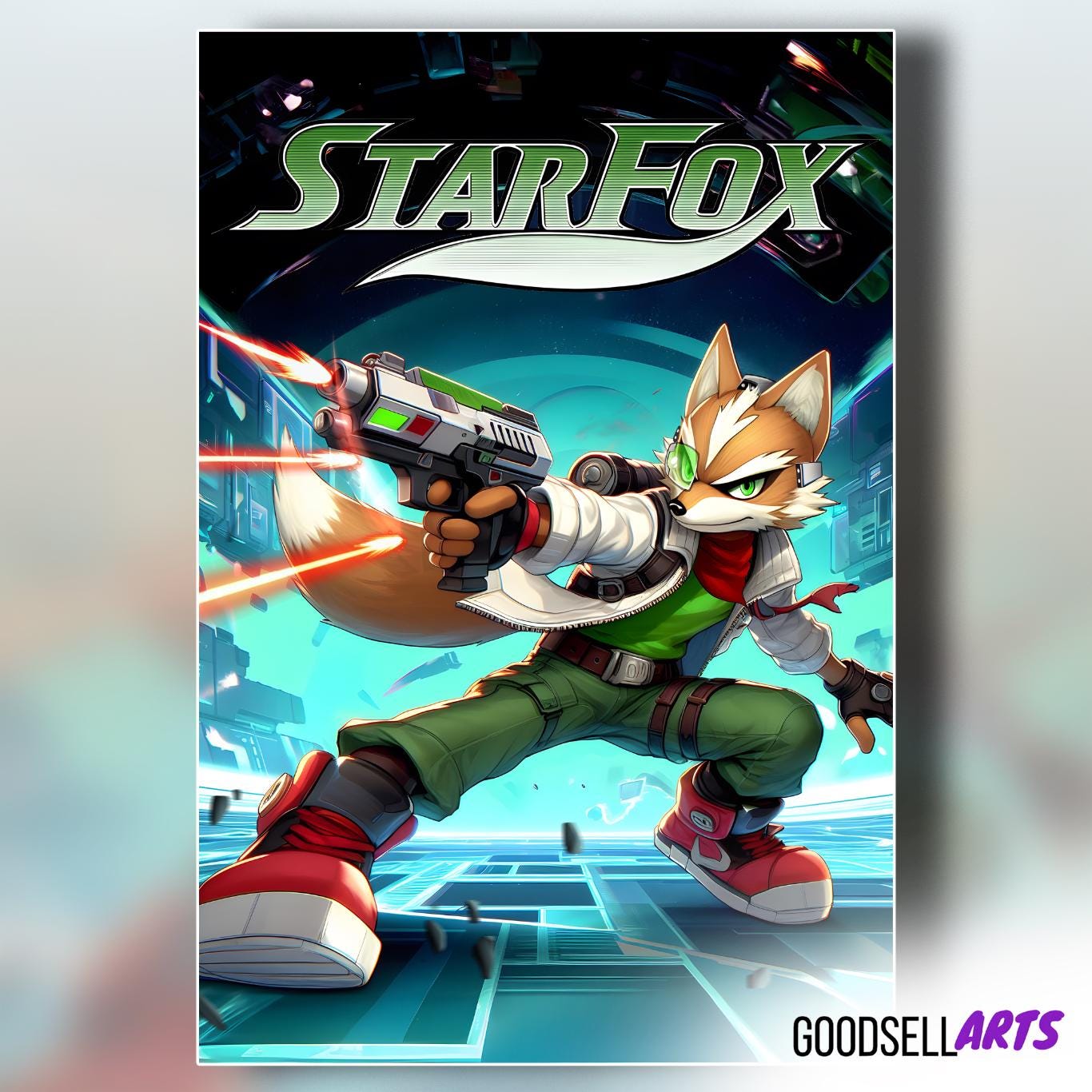 Fox Mccloud Art Print | Star Fox Poster | Nintendo Wall Art