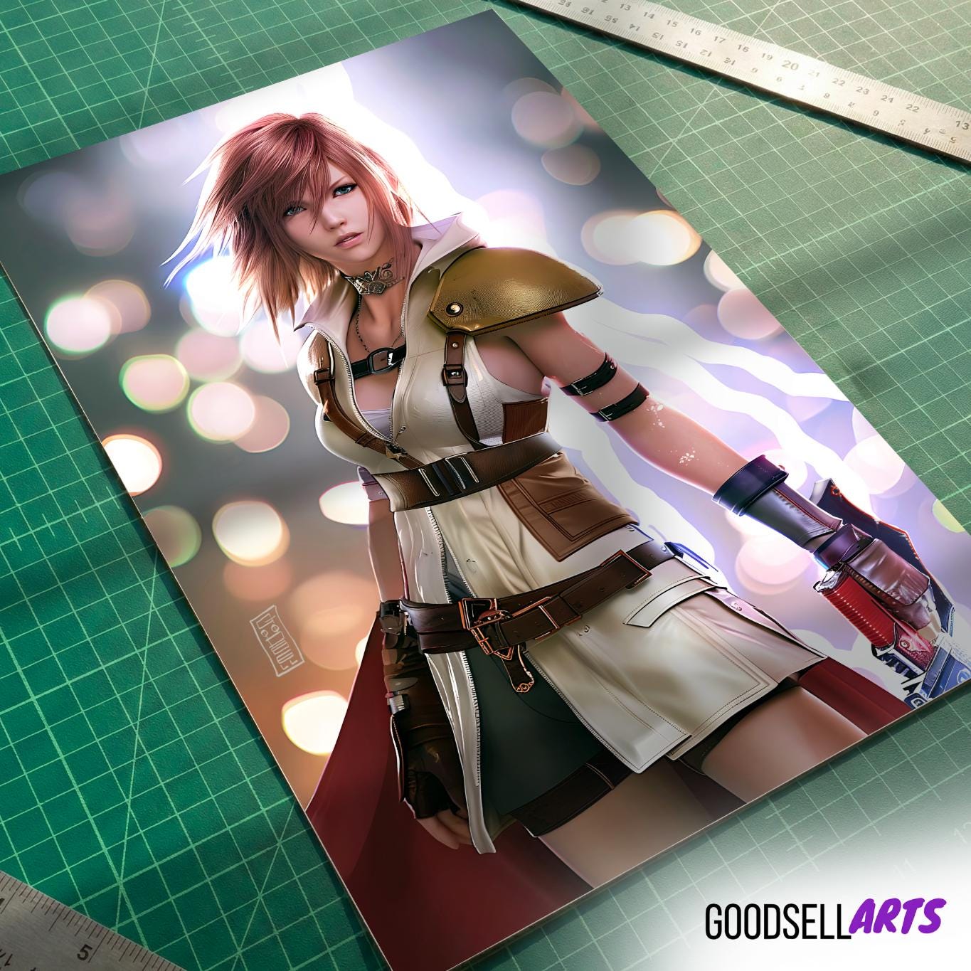Lightning Final Fantasy Wall Art, FF13 Heroine, Claire Farron