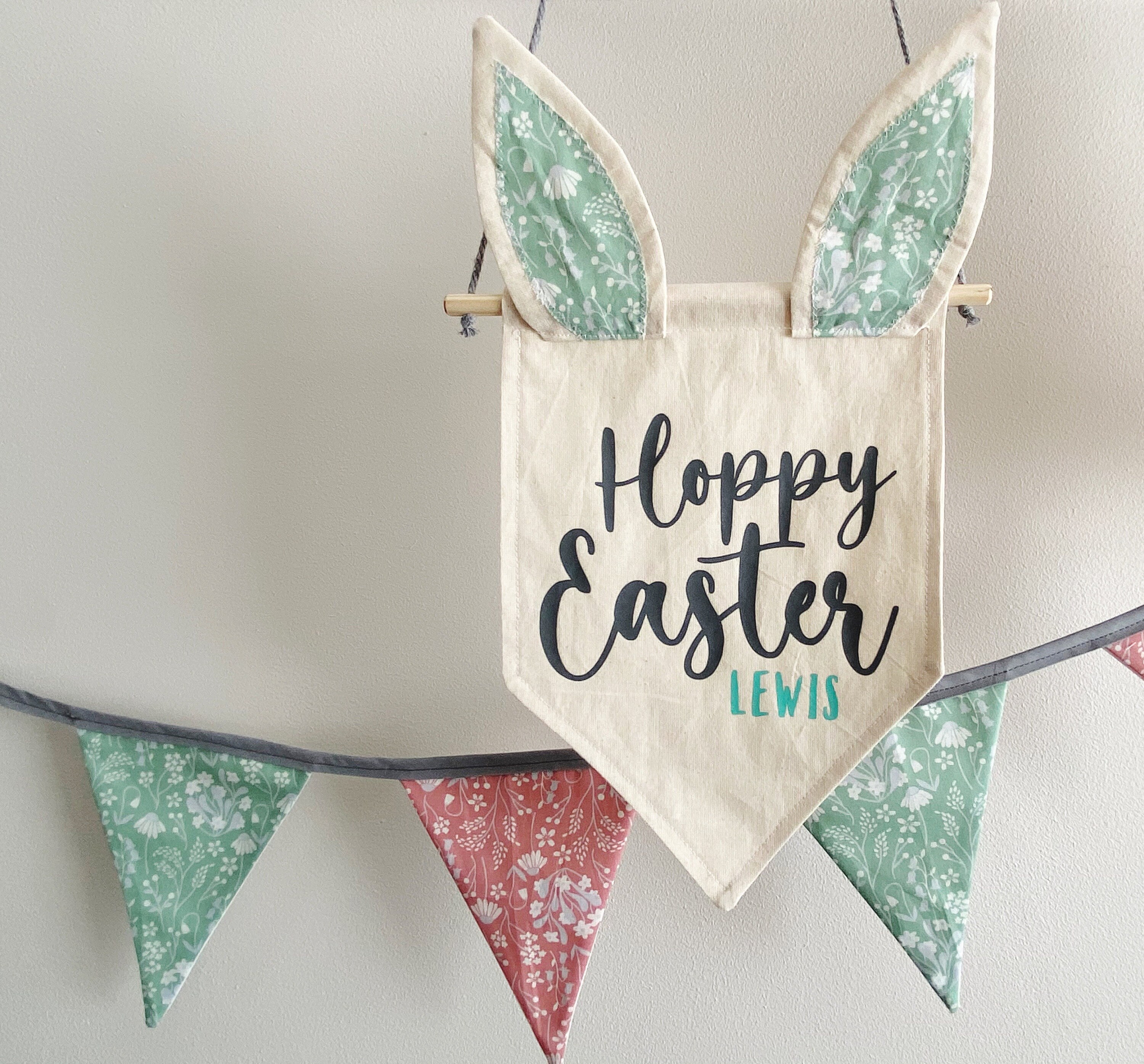 Bunny Flag. Easter Flag. Decorative Flag. Spring Decor. Easter Etsy