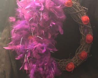 Red Hat Society Wreath