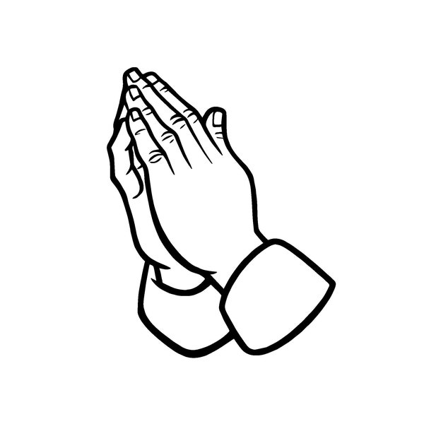 Praying Hands Cut SVG EPS DXF