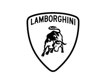 lamborghini logo etsy