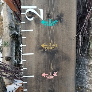 Initial Arrow - Height Markers for Growth Charts  -Family Growth Chart- Nursery Decor - Growth Ruler - Playroom Wall Art -  Height Markers