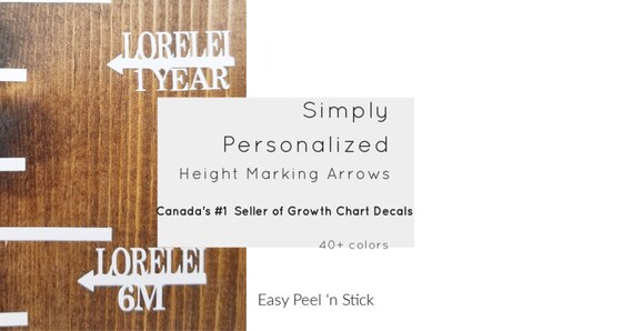 Personalized Growth Chart Decals