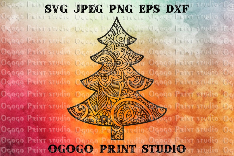 Download Silhouette Plasma Water Jet Cnc Vector Files Christmas Svg Zentangle Svg Mandala Style Christmas Tree Svg Laser Cut Cricut Cut Files Templates Craft Supplies Tools Delage Com Br