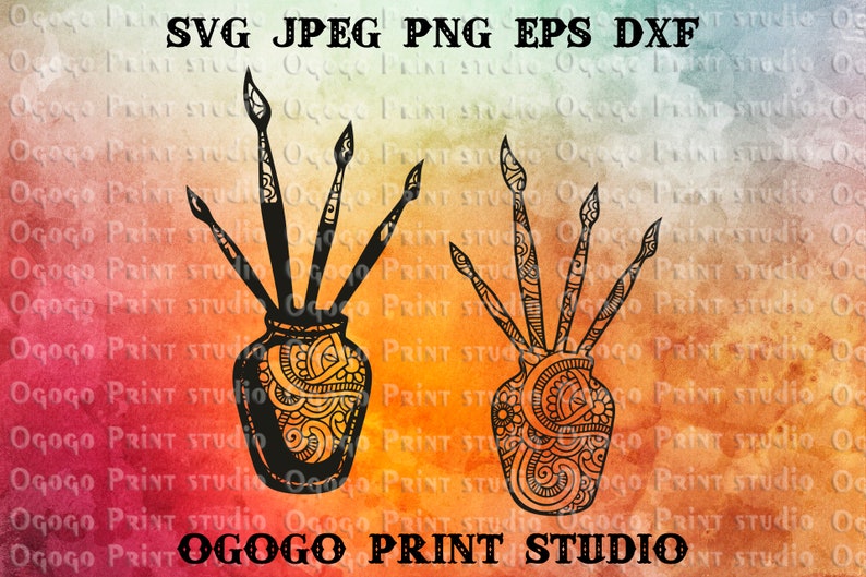 Download Vector Graphic Silhouette Paper Cut Template Cnc Plasma Cricut Cut Files Paint Brush Svg Zentangle Svg Laser Cut Teacher Mandala Svg Templates Craft Supplies Tools Delage Com Br