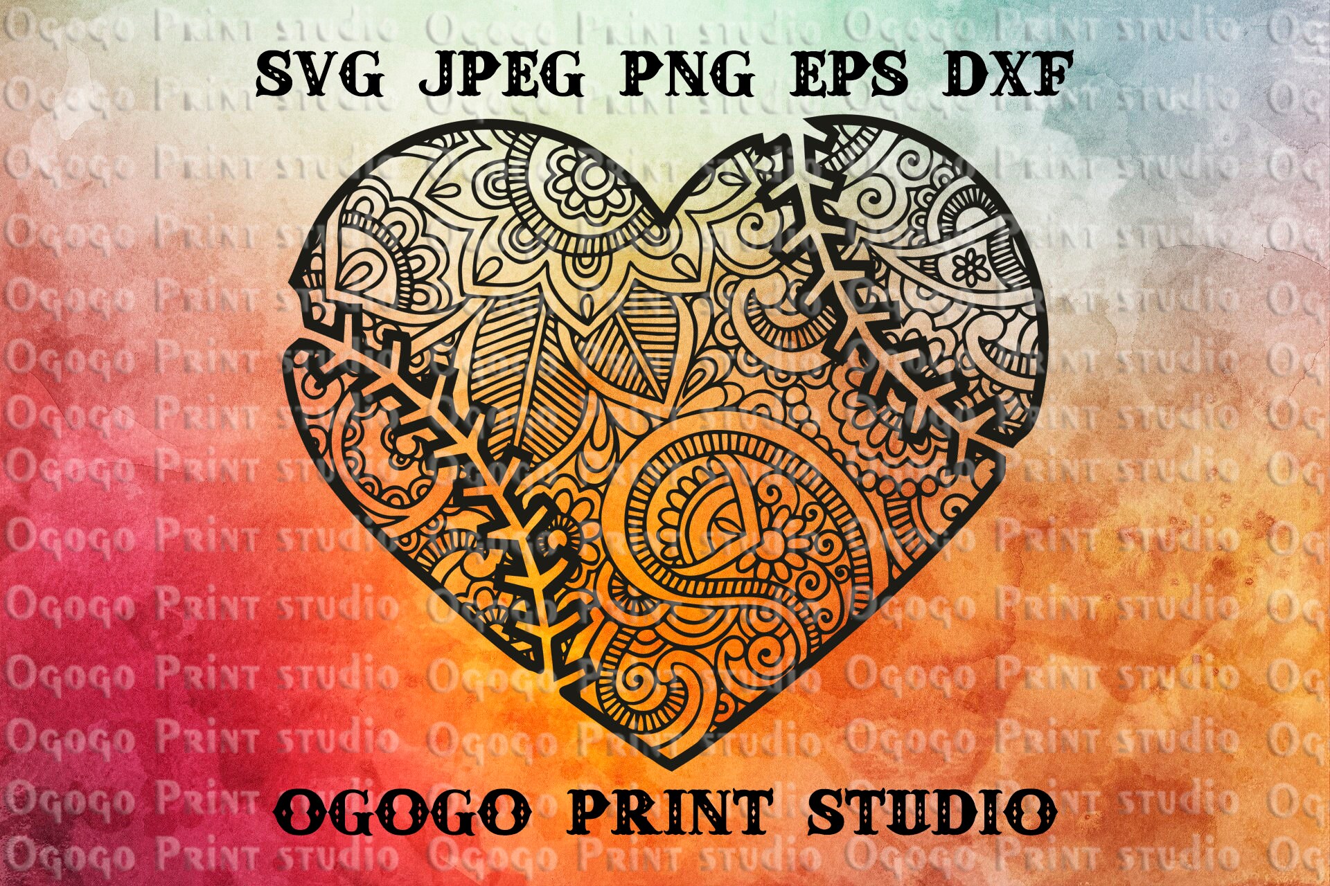 Mandala style Baseball SVG Zentangle SVG Heart svg Paper Etsy