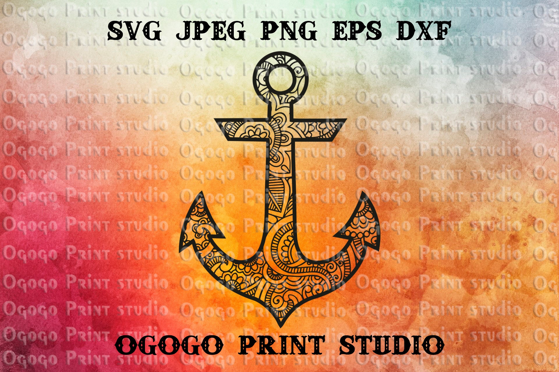 Anchor SVG Zentangle SVG Ocean Svg Mandala svg Paper cut ...