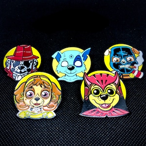 Who Patrols The Paw Patrol Enamel 5-Pin Set image 1