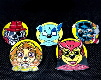 Who Patrols The Paw Patrol? Enamel 5-Pin Set