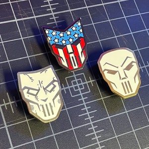Masks of Casey Hard Enamel 3 Pin Set
