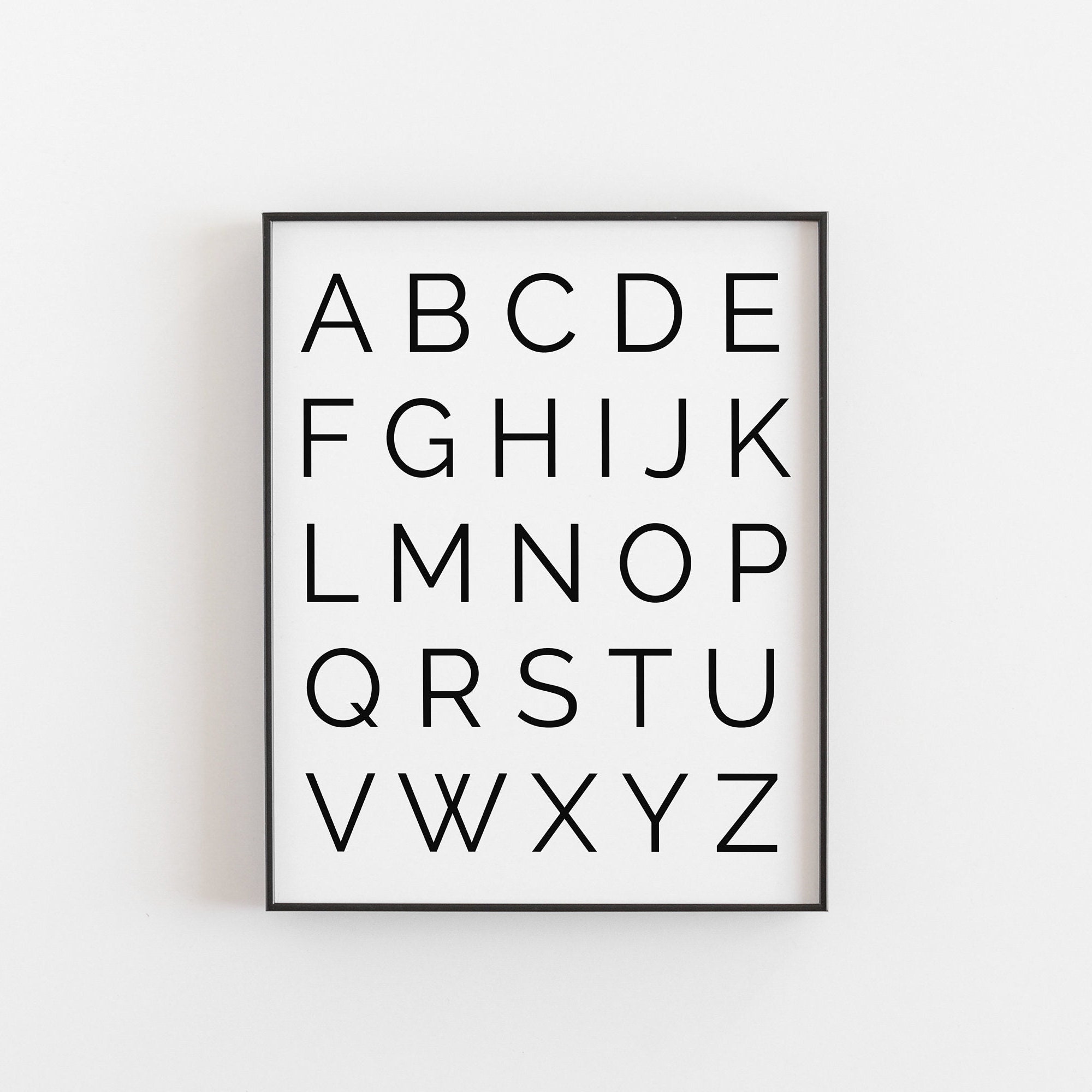 Abcd Prin ABC Printable | Alphabet Print | Nursery ABC Art | Playroom Sign - Etsy
