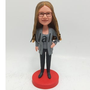 Single Custom Bobbleheads Personalized Bobbehead,  Brithday Gift, Bridesmaid Bobblehead, Custom Cake Toppers Christmas present
