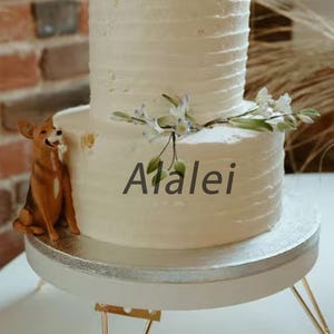 Animaux de compagnie personnalisés, décoration de gâteau chien, décoration de gâteau de mariage, anniversaire d'animaux de compagnie, décoration de gâteau de mariage avec chien, chat, décoration de gâteau de mariage d'animaux de compagnie