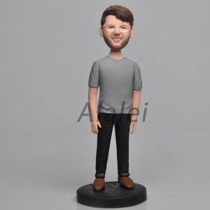 Custom Bobblehead: Personalized Figurine, Birthday Gift, Cake Topper