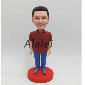 Single Custom Bobbleheads Personalized Bobbehead,  Brithday Gift, Bridesmaid Bobblehead, Custom Cake Toppers Christmas present