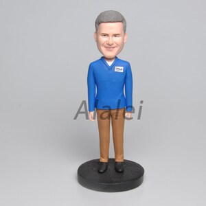Single Custom Bobbleheads Personalized Bobbehead, Mother Brithday Gift, Bridesmaid Bobblehead, Custom Cake Toppers Christmas present