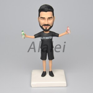 Niestandardowa figurka Bobblehead dla mężczyzny, szczęśliwy absolwent, niestandardowa figurka Bobblehead dla absolwenta college&#39;u, prezent urodzinowy dla chłopaka, prezent na rocznicę chłopaka