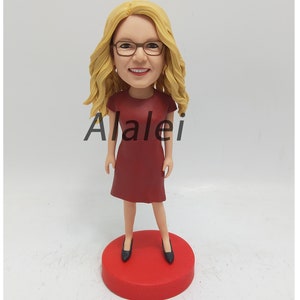 Single Custom Bobbleheads Personalized Bobbehead,  Brithday Gift, Bridesmaid Bobblehead, Custom Cake Toppers Christmas present