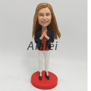 Single Custom Bobbleheads Personalized Bobbehead,  Brithday Gift, Bridesmaid Bobblehead, Custom Cake Toppers Christmas present