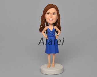 Bobbleheads personalizados individuales Bobbehead personalizado, regalos Bobble Head, Bobblehead de dama de honor, toppers de pastel personalizados