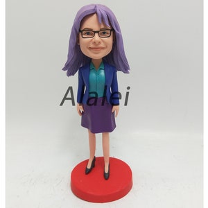 Single Custom Bobbleheads Personalized Bobbehead,  Brithday Gift, Bridesmaid Bobblehead, Custom Cake Toppers Christmas present