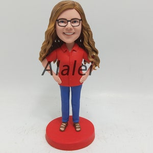 Single Custom Bobbleheads Personalized Bobbehead,  Brithday Gift, Bridesmaid Bobblehead, Custom Cake Toppers Christmas present
