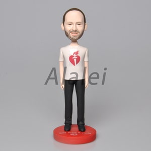 Single Custom Bobbleheads Personalized Bobbehead, Mother Brithday Gift, Bridesmaid Bobblehead, Custom Cake Toppers Christmas present