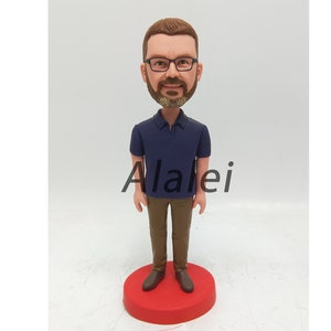 Single Custom Bobbleheads Personalized Bobbehead,  Brithday Gift, Bridesmaid Bobblehead, Custom Cake Toppers Christmas present
