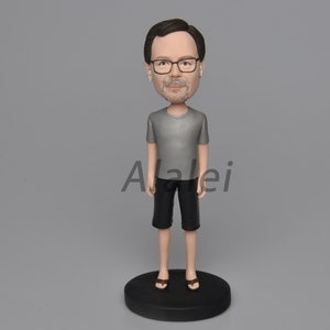 Father&#39;s day Bobblehead,Father bobblehead,Single Custom Bobbleheads Personalized Bobbehead,  Brithday Gift,Custom Cake Toppers