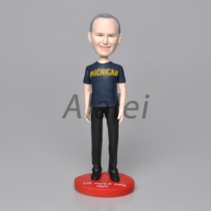 Single Custom Bobbleheads Personalized Bobbehead, Mother Brithday Gift, Bridesmaid Bobblehead, Custom Cake Toppers Christmas present