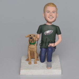 Boy friend Birthday  gift raduation souvenir Anniversary gift Promotional gift Christmas bobblehead Custom  Birthday bobble head with dog