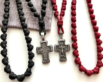 Ost-Orthodoxes Gebetsseil Chotki 33 Count Barrel Knoten # 550 Paracord