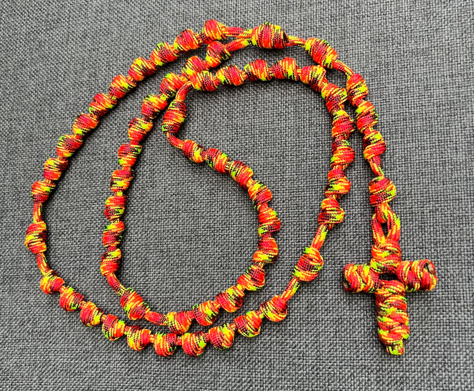 Burning Bush Knotted Catholic Rosary Rope for the Minimalist. All #550 ...