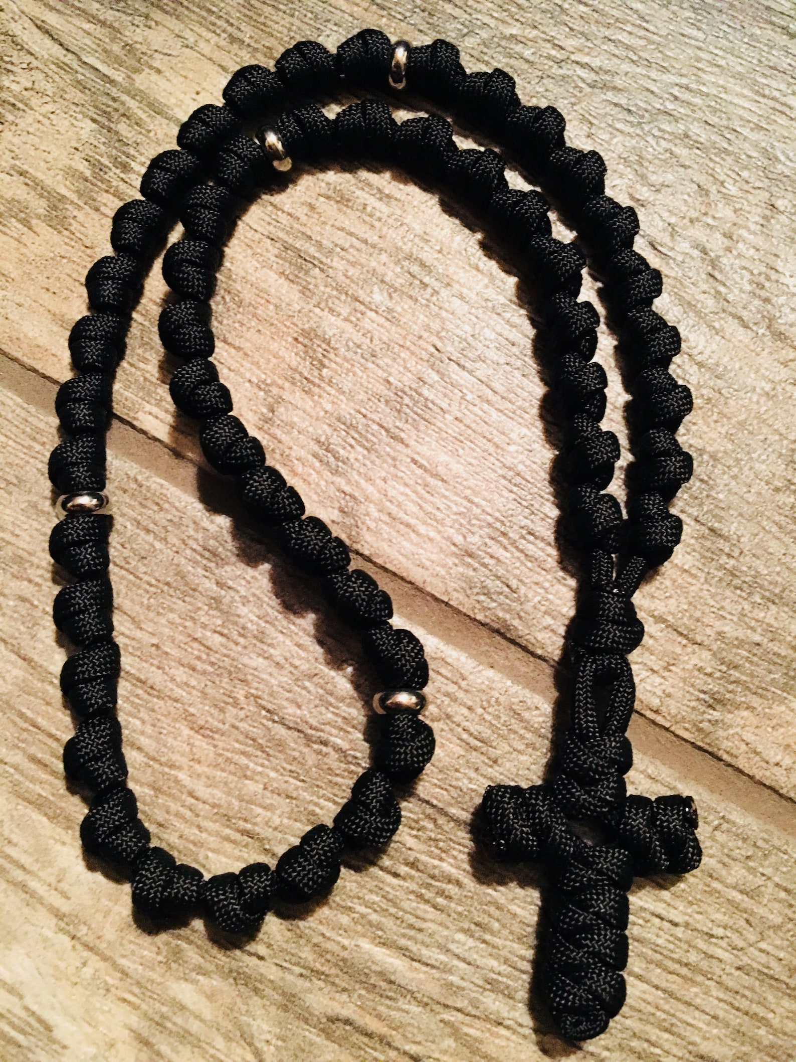 Black Eastern Orthodox Prayer Rope Chotki 50 barrel knots 550 Etsy