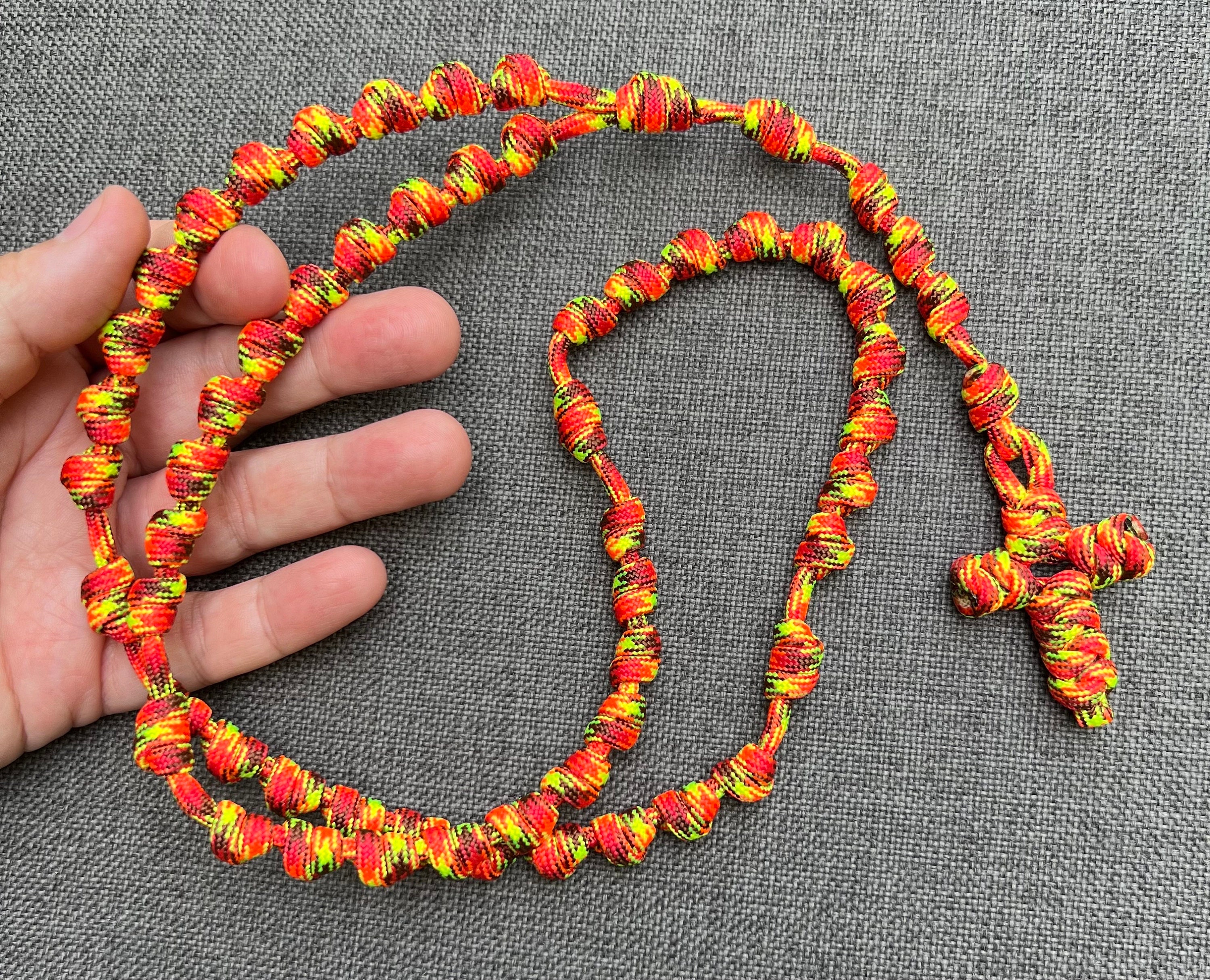 Burning Bush Knotted Catholic Rosary Rope for the Minimalist. All #550 ...