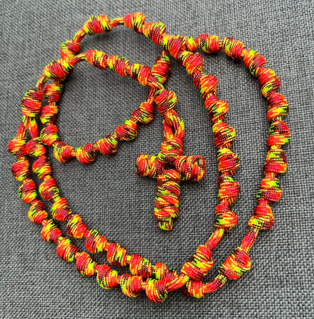 Burning Bush Knotted Catholic Rosary Rope for the Minimalist. All #550 ...